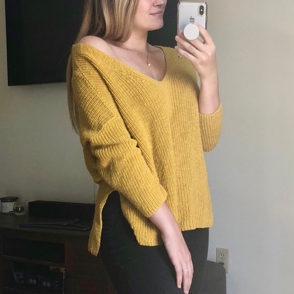 express yellow sweater